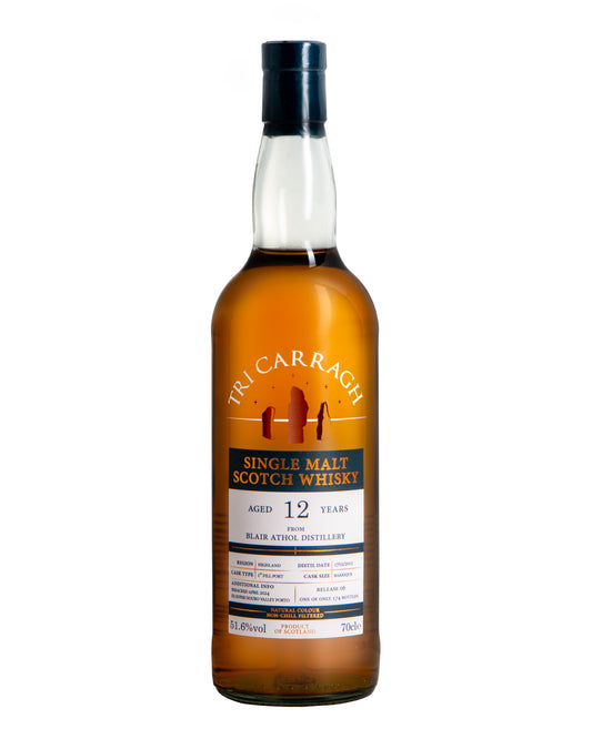 Tri Carragh - Blair Athol 12 Year - 1st Fill Super Tawny Port Finish