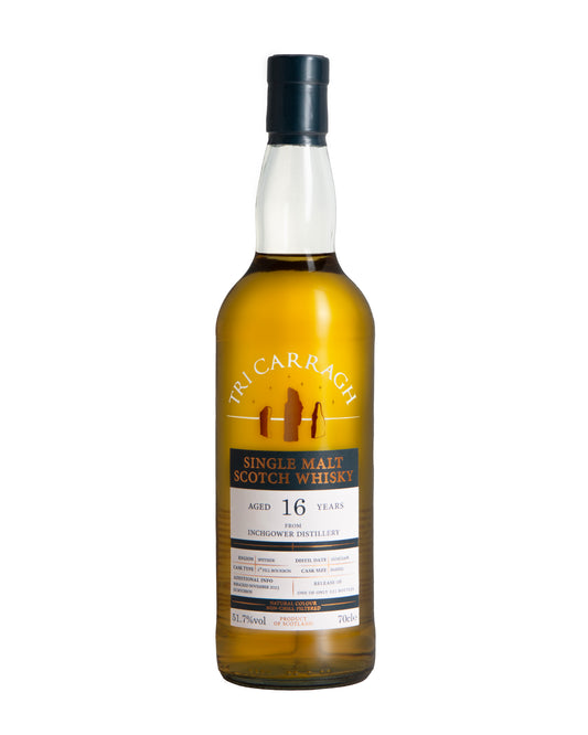 Tri Carragh - Inchgower 16 Year - 1st Fill Ex-Bourbon Finish