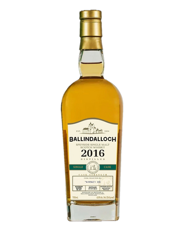 Ballindalloch 2016 - 10 Year - 1st Fill Bourbon Barrel No. 367 - Cask Selected by The Whiskey Lab