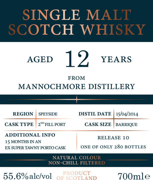 Tri Carragh - Mannachmore 12 Year - 2nd Fill Port