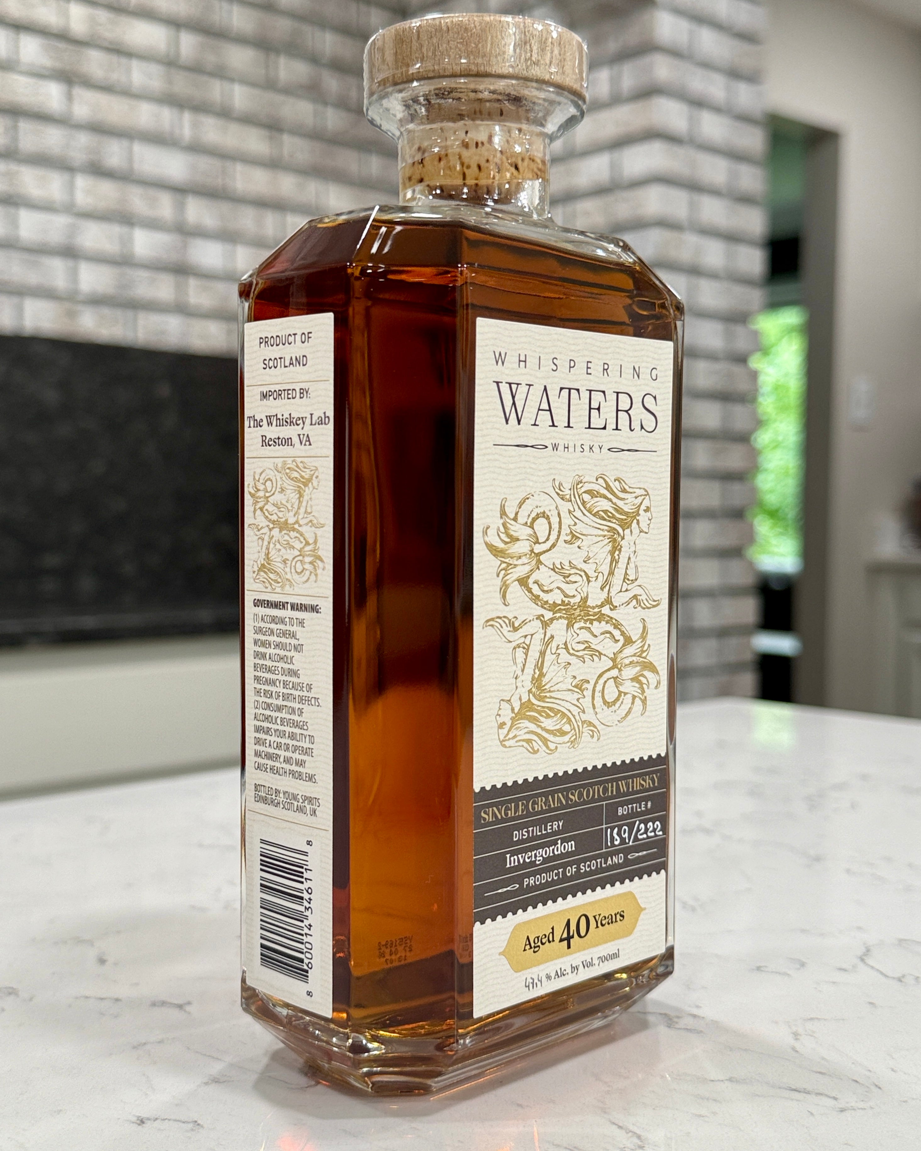 Whispering Waters – Invergordon 40 Year – 2nd Fill Oloroso – The