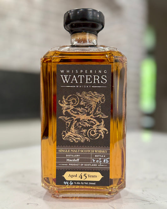 Whispering Waters – Hero Release  – Macduff 45 Year – Refill Bourbon