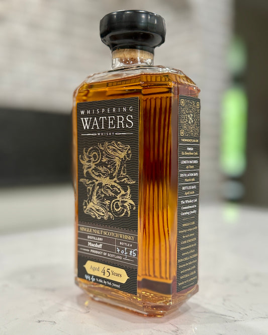 Whispering Waters – Hero Release  – Macduff 45 Year – Refill Bourbon