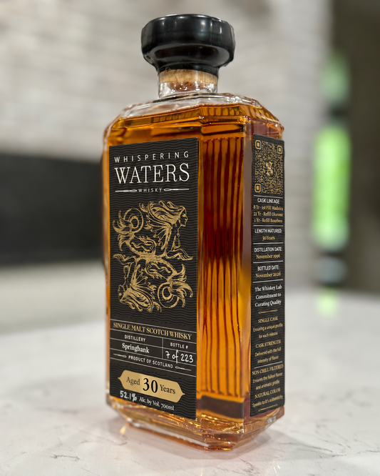 Whispering Waters Black Label – Springbank 1996 – Madeira, Oloroso & Bourbon, Triple Matured