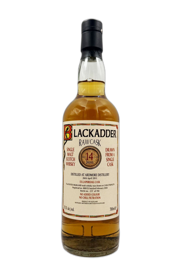Blackadder Raw Cask Ardmore 14 Year Old Ex-Laphroaig Cask bottle