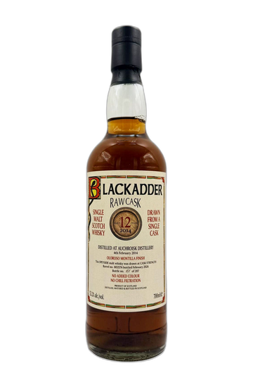Blackadder Raw Cask Auchroisk 12 Year Old Oloroso Montilla Finish bottle