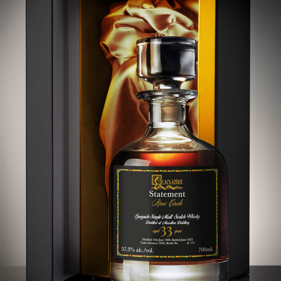Blackadder Statement No. 53 Macallan 33 Year Old decanter in gift case