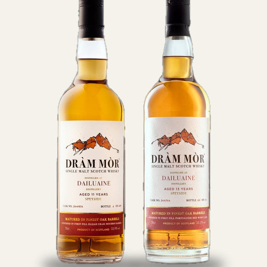 The Dailuaine Duo: Dram Mor 11 Year Elijah Craig and 13 Year Portuguese Red Wine