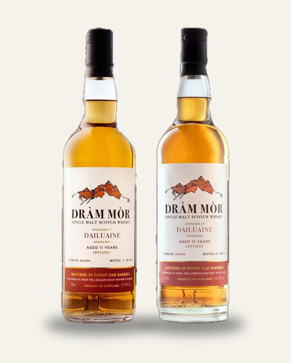 The Dailuaine Duo: Dram Mor 11 Year Elijah Craig and 13 Year Portuguese Red Wine