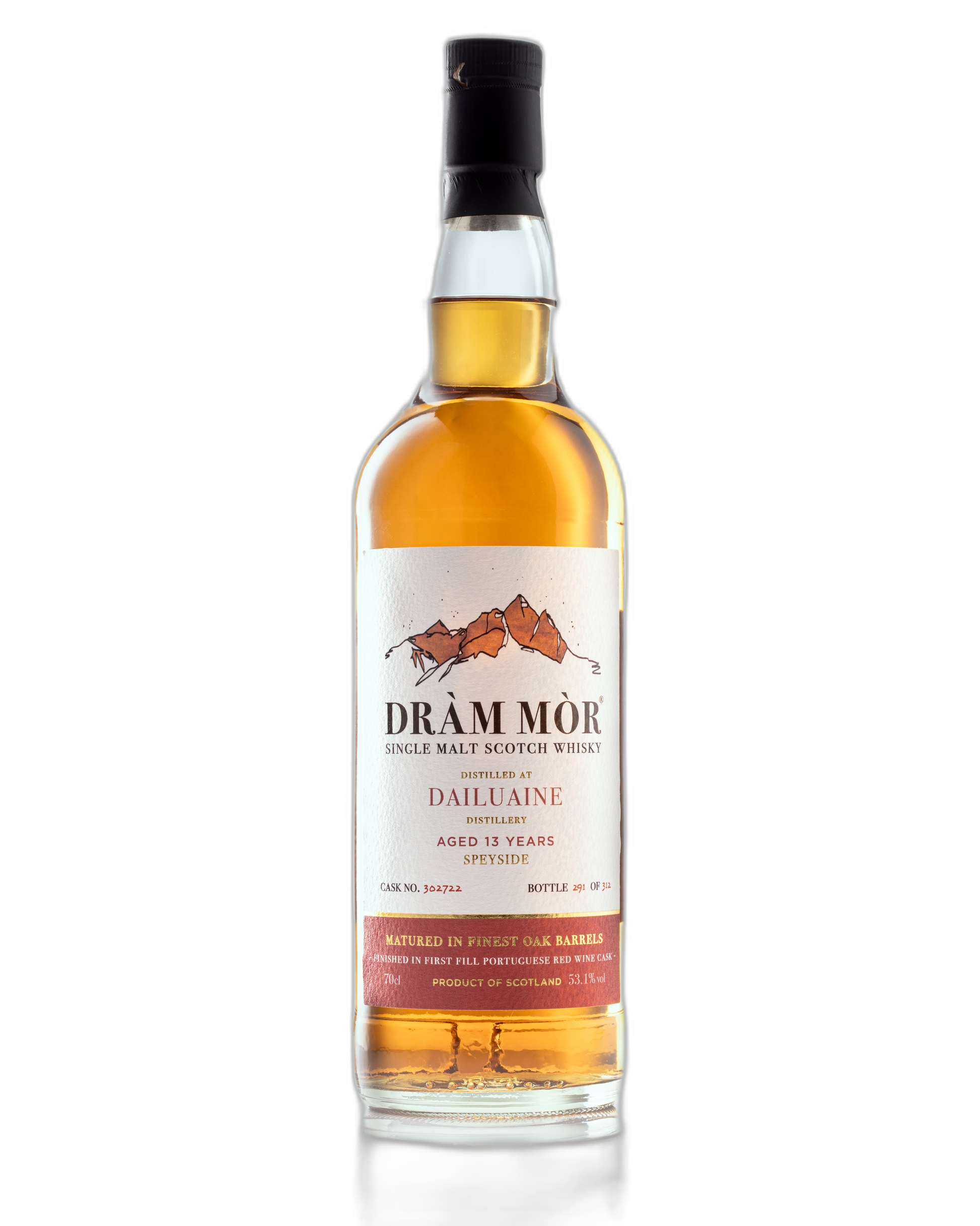 Dram Mor - Dailuaine 13 Year - Portuguese Red Wine Cask bottle