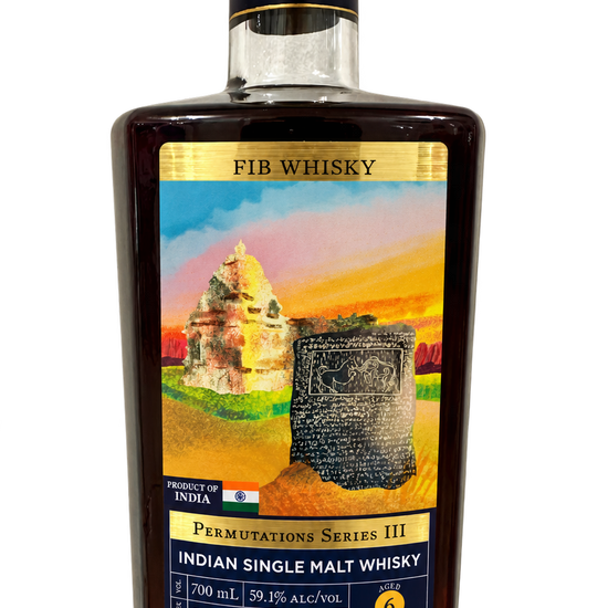 Fib Whisky Amrut 6 Year Ruby Port Barrique Finish, Permutations Series III, bottle