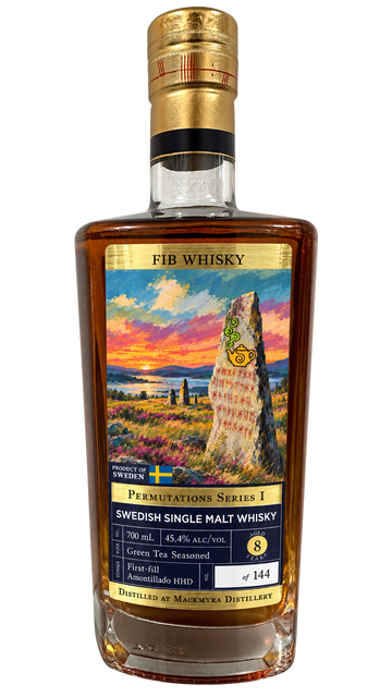 Fib Whisky Mackmyra 8 Year Green Tea Cask, Amontillado Finish, Permutations Series I, bottle