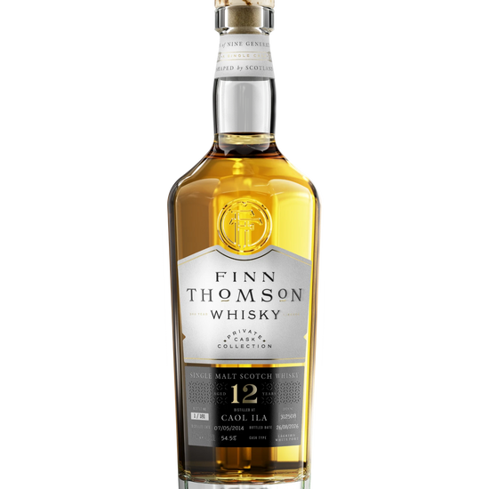 Finn Thomson Whisky Caol Ila 2014, 12 Year, Lagrima White Port Finish, cask 312508, bottle