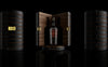 The nine-ring oak uncasking box, closed and open