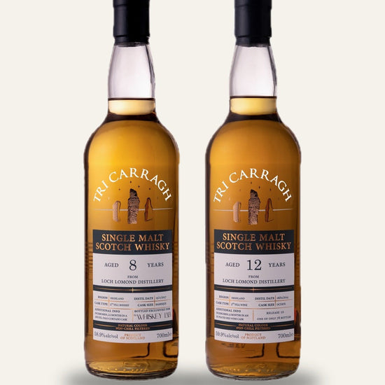The Inchmurrin Duo: Tri Carragh 8 Year Palo Cortado and 12 Year ex-peated red wine octave