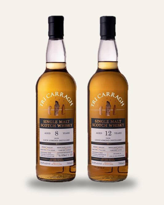 The Inchmurrin Duo: Tri Carragh 8 Year Palo Cortado and 12 Year ex-peated red wine octave