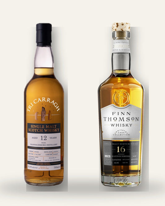The Mannochmore Duo: Tri Carragh 12 Year Tawny Port and Finn Thomson 16 Year 1st Fill Bourbon