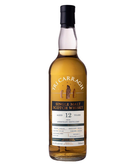 Tri Carragh Aberfeldy 12 Year, STR hogshead, Release 11, bottle