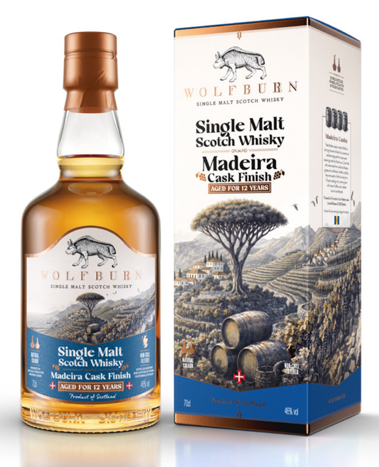 Wolfburn Madeira Cask Finish 12 Year, with gift box