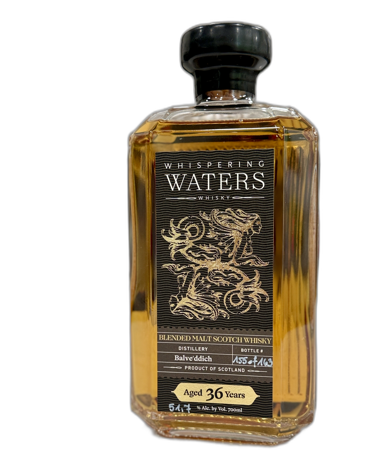Whispering Waters Balve'ddich 36 Year 1st Fill PX bottle